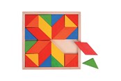 Babyleksaker - Bigjigs Wooden Mosaic Puzzle 24 pcs. - BJ246