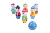 Utomhuslek - Bigjigs Wooden Bowling Set Pirates 7 pcs. - BJ853