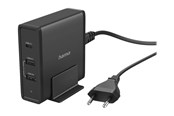 Mobile - Adapters & Chargers - Hama Essential Line power adapter - 5-20V - 2 x USB 24 pin USB-C - 65 Watt - 00200017