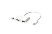 Dockning - j5create 3-1in-1 USB-C Multi Dock (with 100W PD) - JCA379EW-N