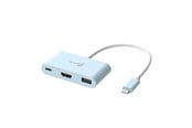 Dockning - j5create 3-1in-1 USB-C Multi Dock (with 100W PD) - JCA379EC-N