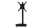 Väggfäste, AV-Möbel - Sinox StandView TV-golvstativ med hjul och vridbar topp - 26"-65" - Mattsvart - Max 25 kg - recommended for 65" - SWB7169
