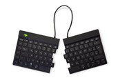Tangentbord - R-Go Tools R-Go Split Break - keyboard - with integrated break indicator - QWERTZ - German - black - Tangentbord - Tysk - Svart - RGOSBDEWLBL