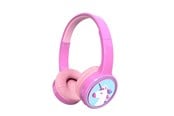 Hörlurar / Headset - DENVER Trådlösa barnhörlurar - 85dB Max - Rosa - BTH-106P