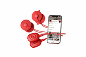 Massageapparat - Therabody PowerDot DUO RED 2.0 electronic muscle stimulator - PD01920-01
