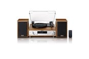 Skivspelare - Lenco MC-160WD - HiFi Stereo system with Record Player DAB+/FM radio and Bluetooth® - Wood - Skivspelare - MC-160WD