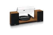 Skivspelare - Lenco LS-480WD - Record player with built-in amplifier and Bluetooth® plus 2 external speakers - Wood - Skivspelare - LS-480WD
