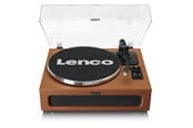 Skivspelare - Lenco LS-430BK - Record Player with 4 built-in speakers - Brown - Skivspelare Brown - LS430BN