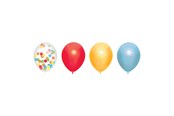 Leksaker - Haza Witbaard Balloon mix Rainbow 6pcs. - 439340
