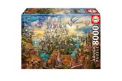 Pusselspel - Educa 8000 pcs Dream Town - 80-19570
