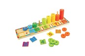 Babyleksaker - Bigjigs Wooden Learning Game Counting 55 pcs. - BJ531