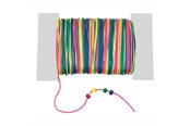 Konst- och hantverksmaterial - Colorations - Satin Bead Cord Rainbow 91mtr. - CHRAINCO