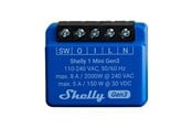 Smarta Hem - Shelly 1 Mini (GEN 3) - WiFi-relä med potentialfritt kontaktsats (110-240VAC) - Shelly_Plus_1_Mini_G3