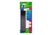 Skriv- och ritverktyg - Staedtler Fineliner triplus black 4pcs Bc - 334 R-9BK4