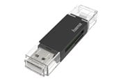 Flashram Reader & Adapter - Hama card reader - micro USB 2.0 / USB 2.0 - 00200130