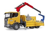 Leksaksbil - Bruder Scania Super 560R Construction Lorry with Crane - BR3551