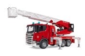 Leksaksbil - Bruder Scania Super 560R Brandbil med stege, vattenpump och Ljus & Ljud leksak - 03591