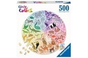 Pusselspel - Ravensburger Circle of Colors Puzzles - Animals 500pcs. Golv - 171729