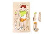 Pusselspel - Small Foot - Wooden Body Puzzle Boy 29st. Trä - 5842