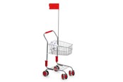 Rollek - Small Foot - Shopping cart with doll seat and flag - 4046