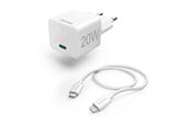 Mobile - Adapters & Chargers - Hama Fast Charger 220V USB-C-Lightning - 00201620