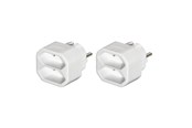 Övriga kablar - Hama 2-way Socket Adapter Double Pack White - 00223211