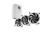 Chassi fläkt - HYTE THICC FP12 Fan 3 Pack - Chassi fläkt - 120mm - Vit med svarta vingar - 47 dBA - FAN-HYTE-FP12-BW-3NP