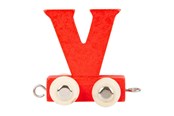 Träleksaker - Small Foot - Wooden Letter Train Color - V - 10372