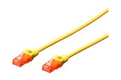 Nätverkskabel - DIGITUS Professional patch cable - 25 cm - yellow - Gul - 0.25m - DK-1617-0025/Y
