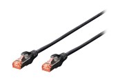 Nätverkskabel - DIGITUS Professional patch cable - 2 m - black - Svart - 2m - DK-1644-020-BL-10