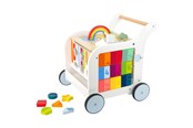 Babyleksaker - Small Foot - Wooden Baby Walker Baby Walker Flowers - 11607