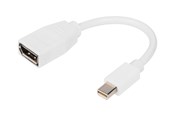 Displaykabel - DIGITUS Mini-DisplayPort til DisplayPort 1.2 Adapter - 0.15m - DB-340405-001-W
