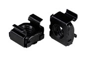 Rack chassis - StarTech.com 10-32 Cage Nuts - 50 Pack - Rack Mount Clip Nuts - For Square Hole Server Rack - Black (CABCAGENUTS1032) - cage nuts - CABCAGENUTS1032