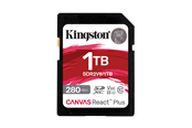 Flashram & USB Flash Drives - Kingston Canvas React Plus V60 SD - 280MB/s - 1TB - SDR2V6/1TB