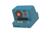 Bärbar & festhögtalare - MOB Speaker Retro Camera Blue - RS-80-BL1