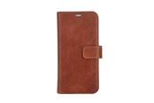 Mobile - Covers & Cases - Radicover Wallet Case 2in1 Anti Radiation Leather MagS Brown - iPhone 15 - RAD287