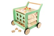 Babyleksaker - Small Foot Wooden Baby Walker Walker Activity Center Pastel Green - 10947