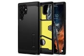 Mobile - Covers & Cases - Spigen Tough Armor - black - Samsung Galaxy S22 Ultra - ACS03923