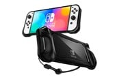 Spel Tillbehör - Spigen Rugged Armor - black - Nintendo Switch OLED - Skydd - Nintendo Switch OLED - ACS04020