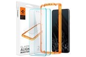 Mobiltelefontillbehör-Skyddsfilm - Spigen Glass tR AlignMaster 2 Pack - Google Pixel 8 Pro - AGL07395