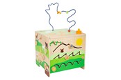 Babyleksaker - Small Foot - Wooden Activity Cube with Motor Skills Spiral Farm - 11733