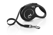 Katter - Flexi Classic Tape Leash Black XS 3m - 770.5004