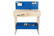 Figure - Small Foot - Wooden Toy Workbench Blue with Accessories - 10839