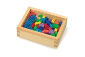 Babyleksaker - Small Foot - Wooden Thread Beads 84pcs. - 11060