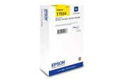 Skrivartillbehör-bläck-toner - Epson T7554 - XL size - yellow - original - ink cartridge - C13T75544N