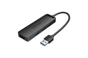 USB Hub - Vention USB 3.0 Hub with 4 Ports and Power Adapter 0.5 m Black USB Hub - USB 3.0 - 4 porte - Svart - CHLBD