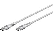 USB-kabel - Pro USB-C <-> USB-C - Sleeve - 1m - Grå - 4040849701931