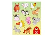 Kreativa spel - LG-Imports Sticker sheet of farm animals - 8551