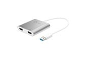 Displaykabel - j5create USB 3.0 Type-A to Dual HDMI - 20cm - JUA365-N