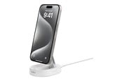 Mobile - Adapters & Chargers - Belkin BoostCharge Pro wireless charging stand - magnetic - + AC power adapter - 15 Watt - WIA008VFWH